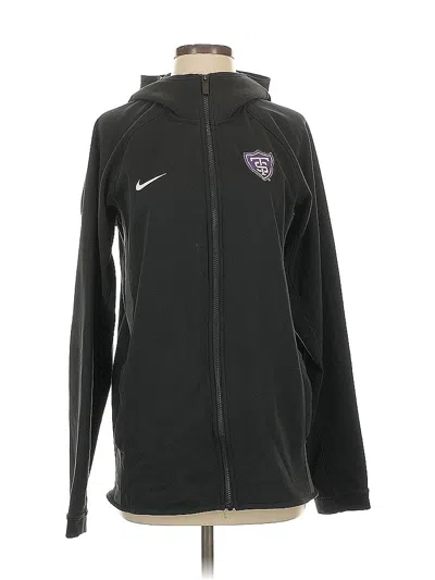 Pre-owned Nike Zip Up Hoodie In Black