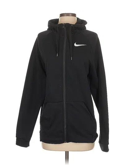 Pre-owned Nike Zip Up Hoodie In Black
