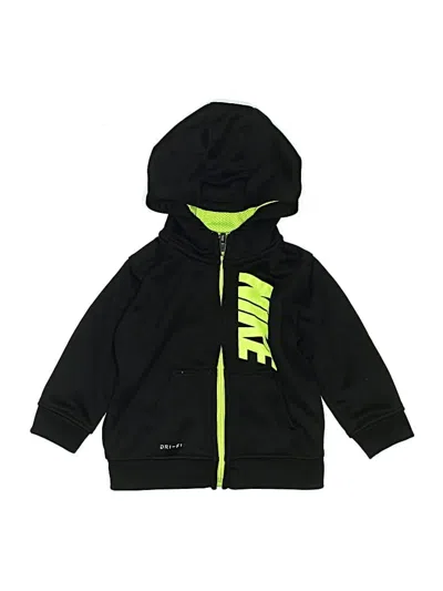 Pre-owned Nike Babies' Zip Up Hoodie In Black