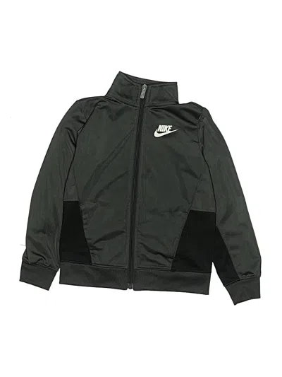 Pre-owned Nike Kids' Zip Up Hoodie In Black