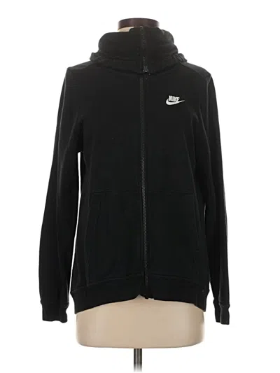Pre-owned Nike Zip Up Hoodie In Black