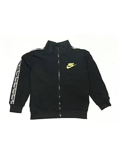 Pre-owned Nike Kids' Zip Up Hoodie In Black