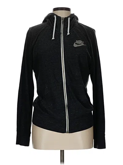 Pre-owned Nike Zip Up Hoodie In Black