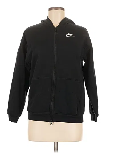 Pre-owned Nike Zip Up Hoodie In Black