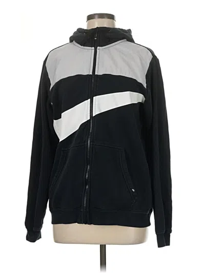 Pre-owned Nike Zip Up Hoodie In Black