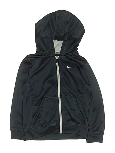 Pre-owned Nike Kids' Zip Up Hoodie In Black