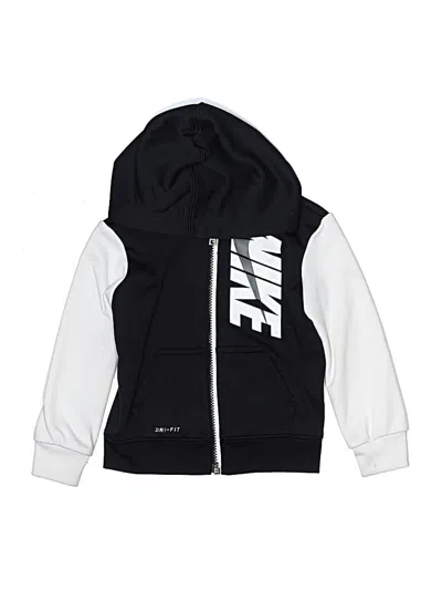 Pre-owned Nike Kids' Zip Up Hoodie In Black