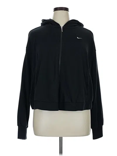 Pre-owned Nike Zip Up Hoodie In Black