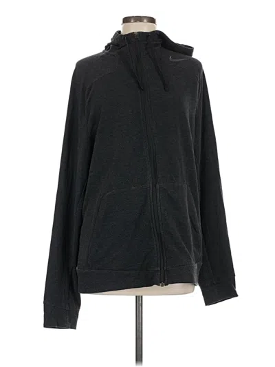 Pre-owned Nike Zip Up Hoodie In Black