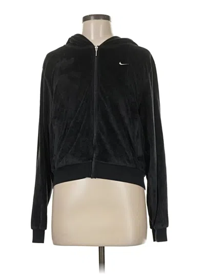Pre-owned Nike Zip Up Hoodie In Black