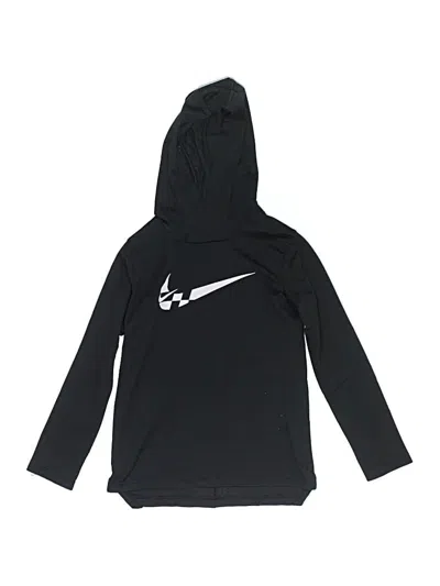 Pre-owned Nike Kids' Zip Up Hoodie In Black