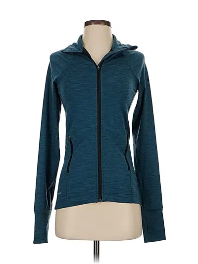 Pre-owned Nike Zip Up Hoodie In Blue