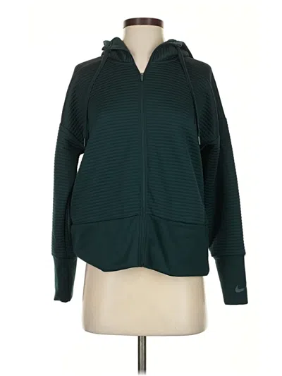 Pre-owned Nike Zip Up Hoodie In Blue