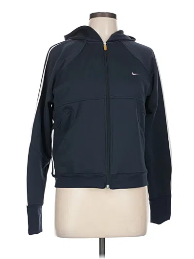 Pre-owned Nike Zip Up Hoodie In Blue