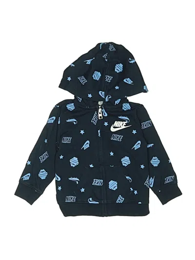 Pre-owned Nike Babies' Zip Up Hoodie In Blue