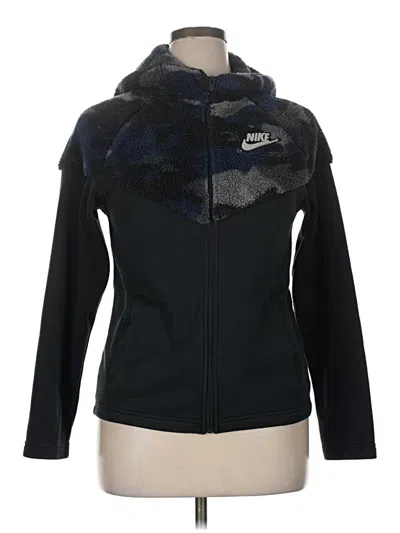 Pre-owned Nike Zip Up Hoodie In Blue
