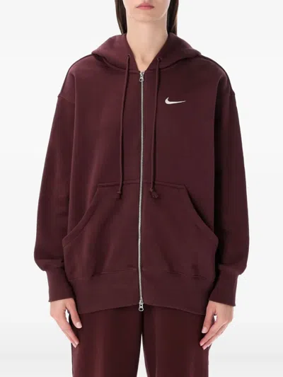 Nike Zip-up Hoodie In Brown