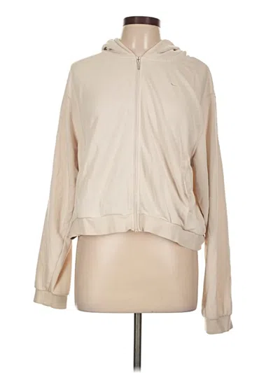 Pre-owned Nike Zip Up Hoodie In Brown