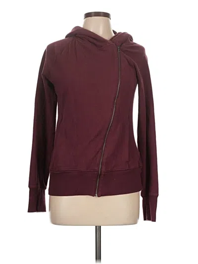 Pre-owned Nike Zip Up Hoodie In Burgundy