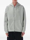 Nike Solo Swoosh Full-zip Hoodie In Gray