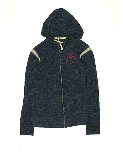 Pre-owned Nike Kids' Zip Up Hoodie In Gray