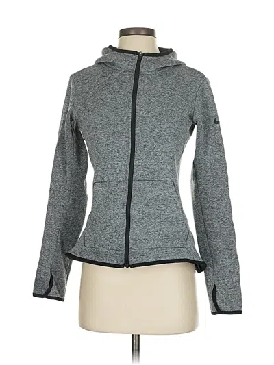 Pre-owned Nike Zip Up Hoodie In Gray