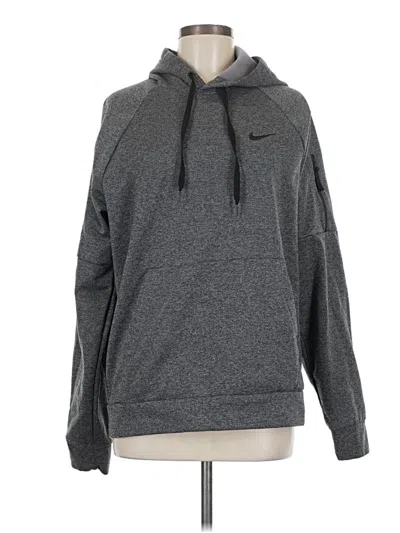 Pre-owned Nike Zip Up Hoodie In Gray