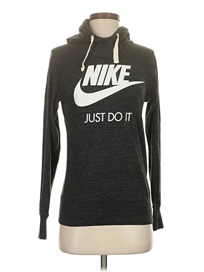 Pre-owned Nike Zip Up Hoodie In Gray