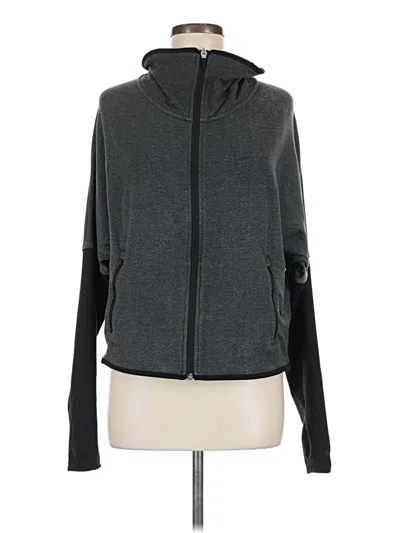 Pre-owned Nike Zip Up Hoodie In Gray