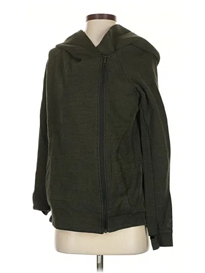 Pre-owned Nike Zip Up Hoodie In Green