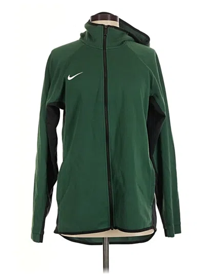 Pre-owned Nike Zip Up Hoodie In Green