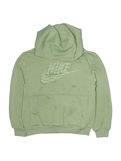 Pre-owned Nike Kids' Zip Up Hoodie In Green