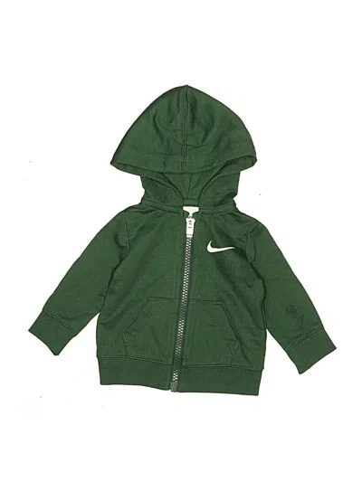Pre-owned Nike Babies' Zip Up Hoodie In Green
