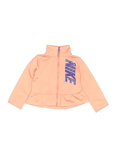 Pre-owned Nike Babies' Zip Up Hoodie In Orange