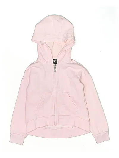 Pre-owned Nike Kids' Zip Up Hoodie In Pink
