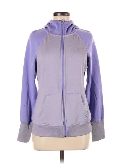Pre-owned Nike Zip Up Hoodie In Purple