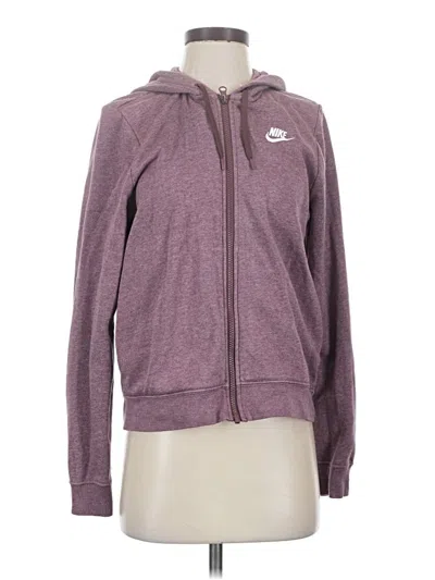 Pre-owned Nike Zip Up Hoodie In Purple