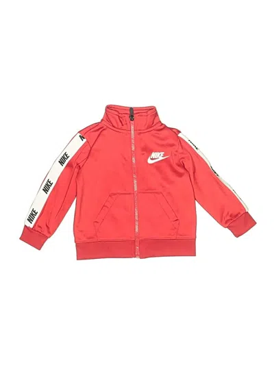 Pre-owned Nike Babies' Zip Up Hoodie In Red