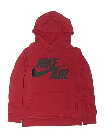 Pre-owned Nike Kids' Zip Up Hoodie In Red