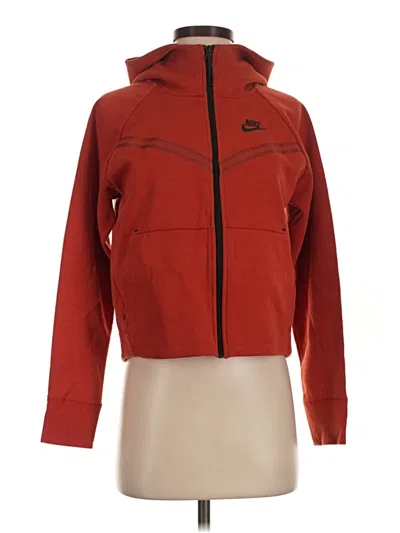 Pre-owned Nike Zip Up Hoodie In Red