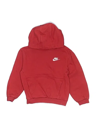 Pre-owned Nike Kids' Zip Up Hoodie In Red