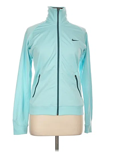 Pre-owned Nike Zip Up Hoodie In Teal