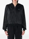 Nike Velour Full-zip Hoodie In Black