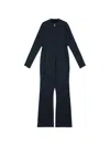 Nike Zip Woven Jumpsuit In Blue