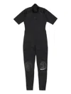 Nike Zipped Short-sleeve Jumpsuit In Black