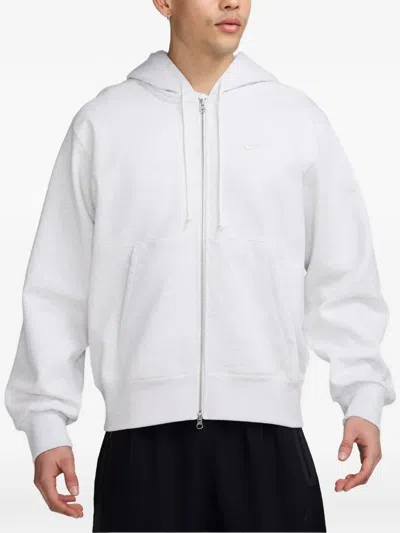Nike Zip-up Hoodie In White