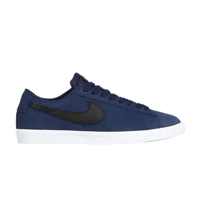 Pre-owned Nike Zoom Blazer Low Pro Gt Iso Sb 'orange Label - Midnight Navy' In Blue