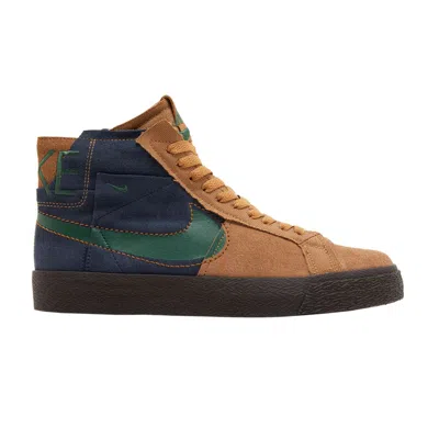 Pre-owned Nike Zoom Blazer Mid Premium Sb 'legend Dark Brown Obsidian'