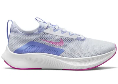 Pre-owned Nike Zoom Fly 4 Sapphire (women's) Sneakers In Football Grey/fire Pink/white