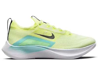 Pre-owned Nike Zoom Fly 4 (women's) Sneakers In Barely Volt/dynamic Turquoise